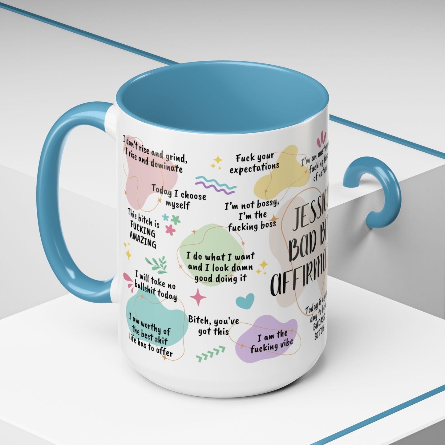 Personalized Bad Bitch Affirmations Mug