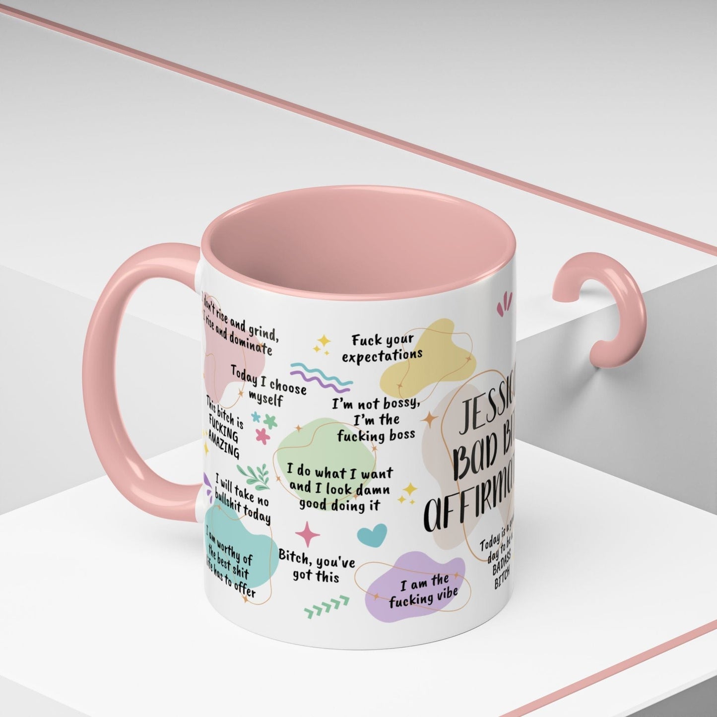 Personalized Bad Bitch Affirmations Mug
