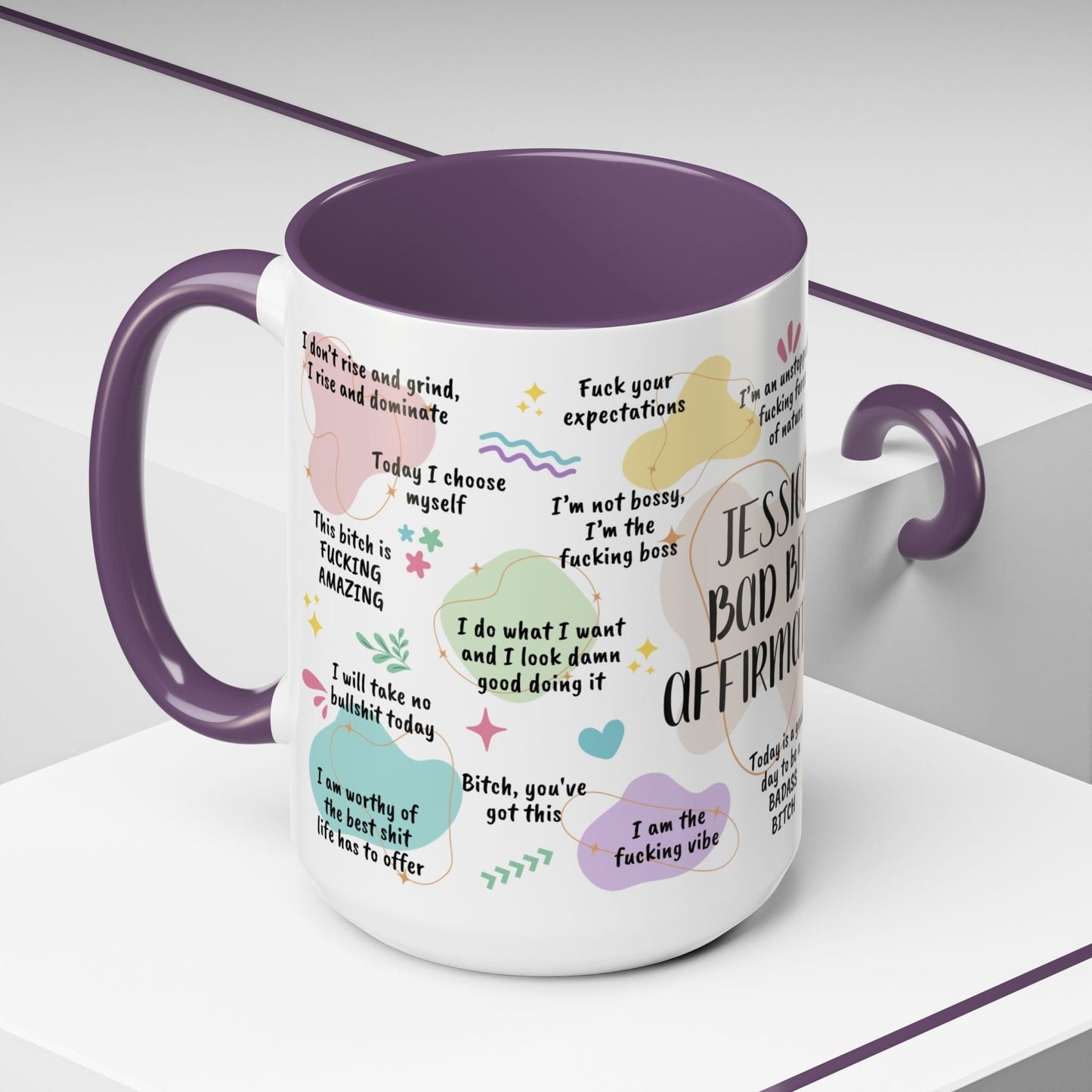 Personalized Bad Bitch Affirmations Mug