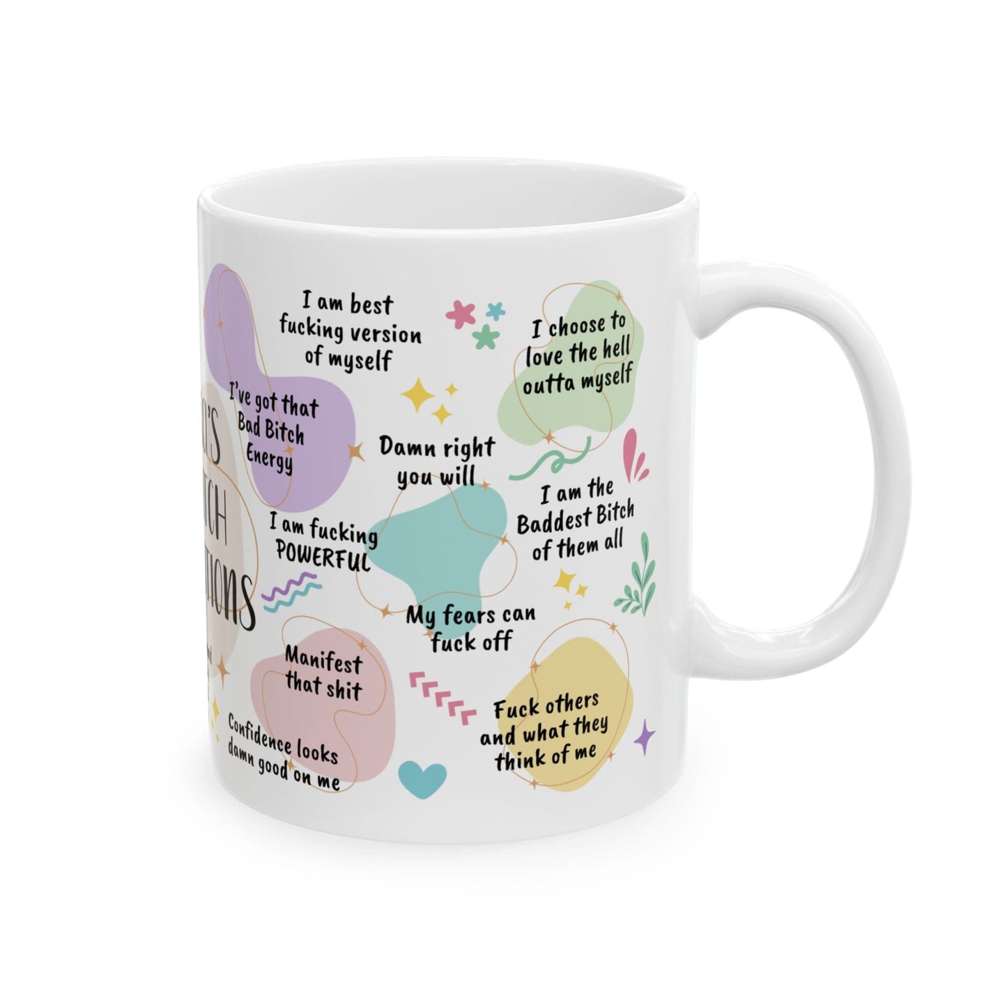 Personalized Bad Bitch Affirmations Mug