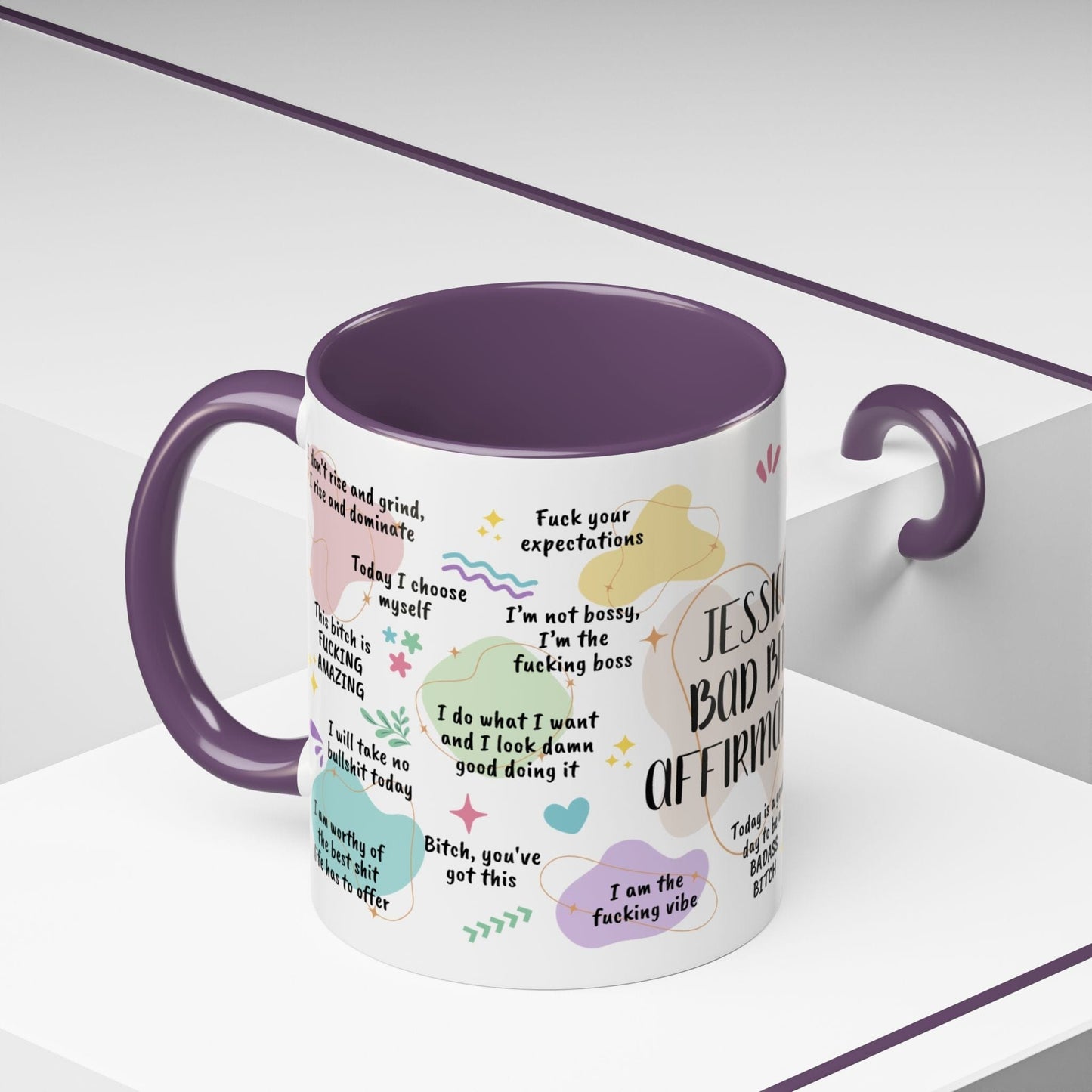 Personalized Bad Bitch Affirmations Mug