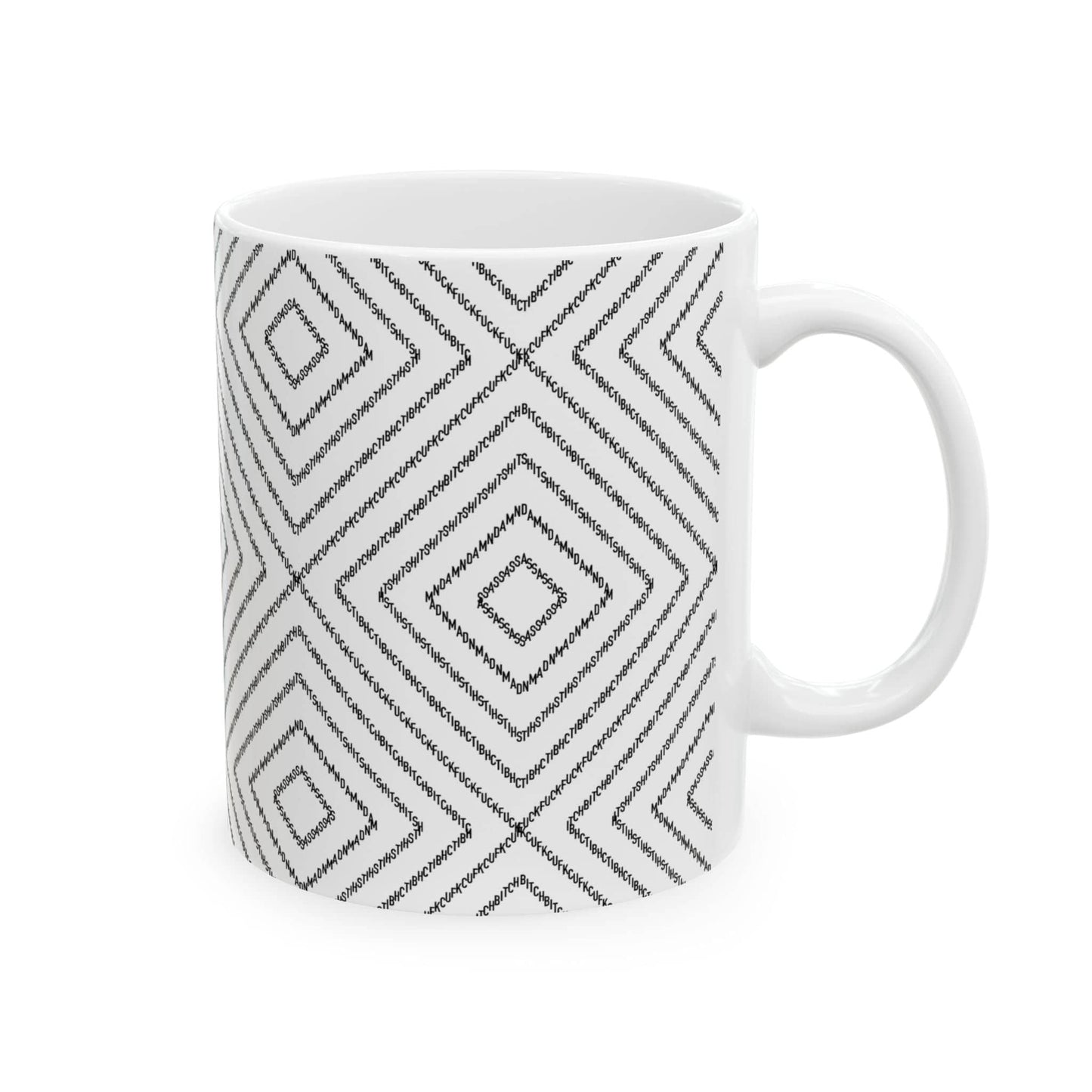 Subtle Profanity Pattern Mug