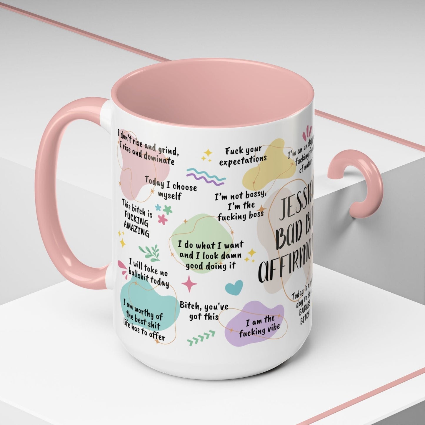 Personalized Bad Bitch Affirmations Mug