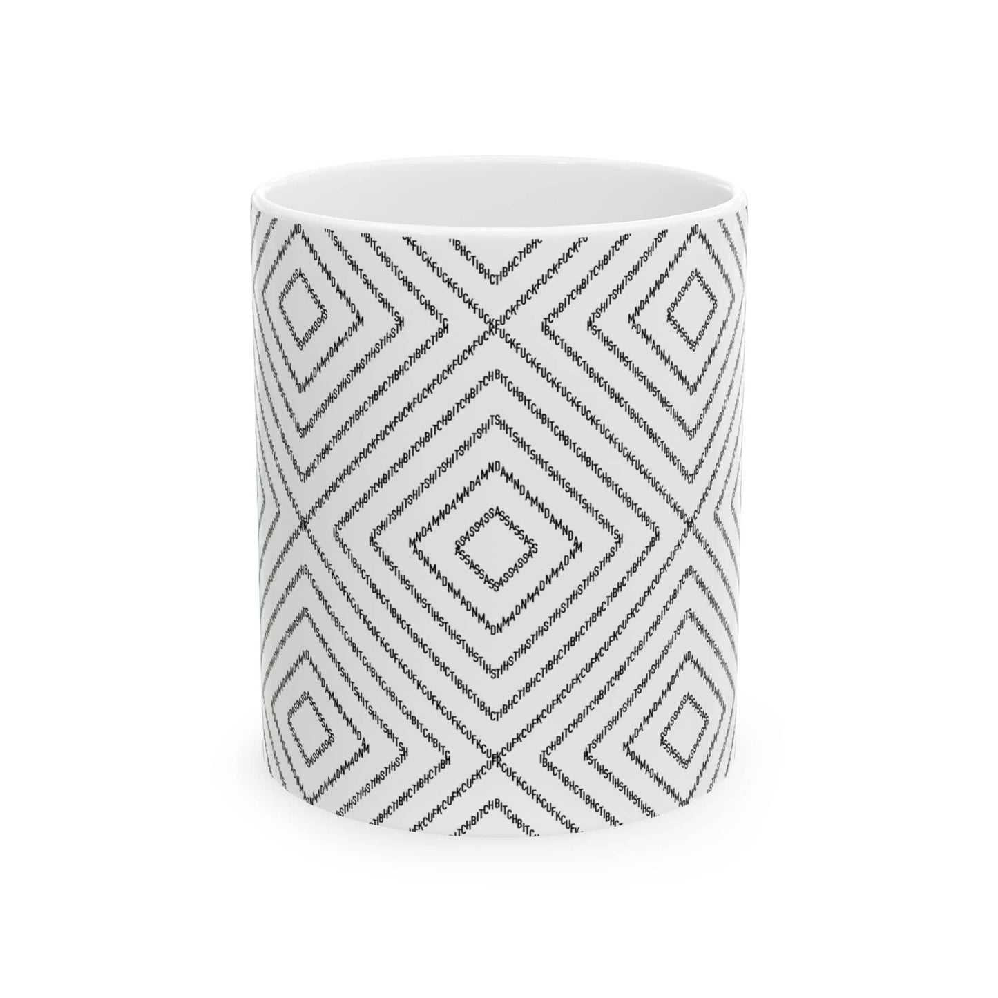 Subtle Profanity Pattern Mug