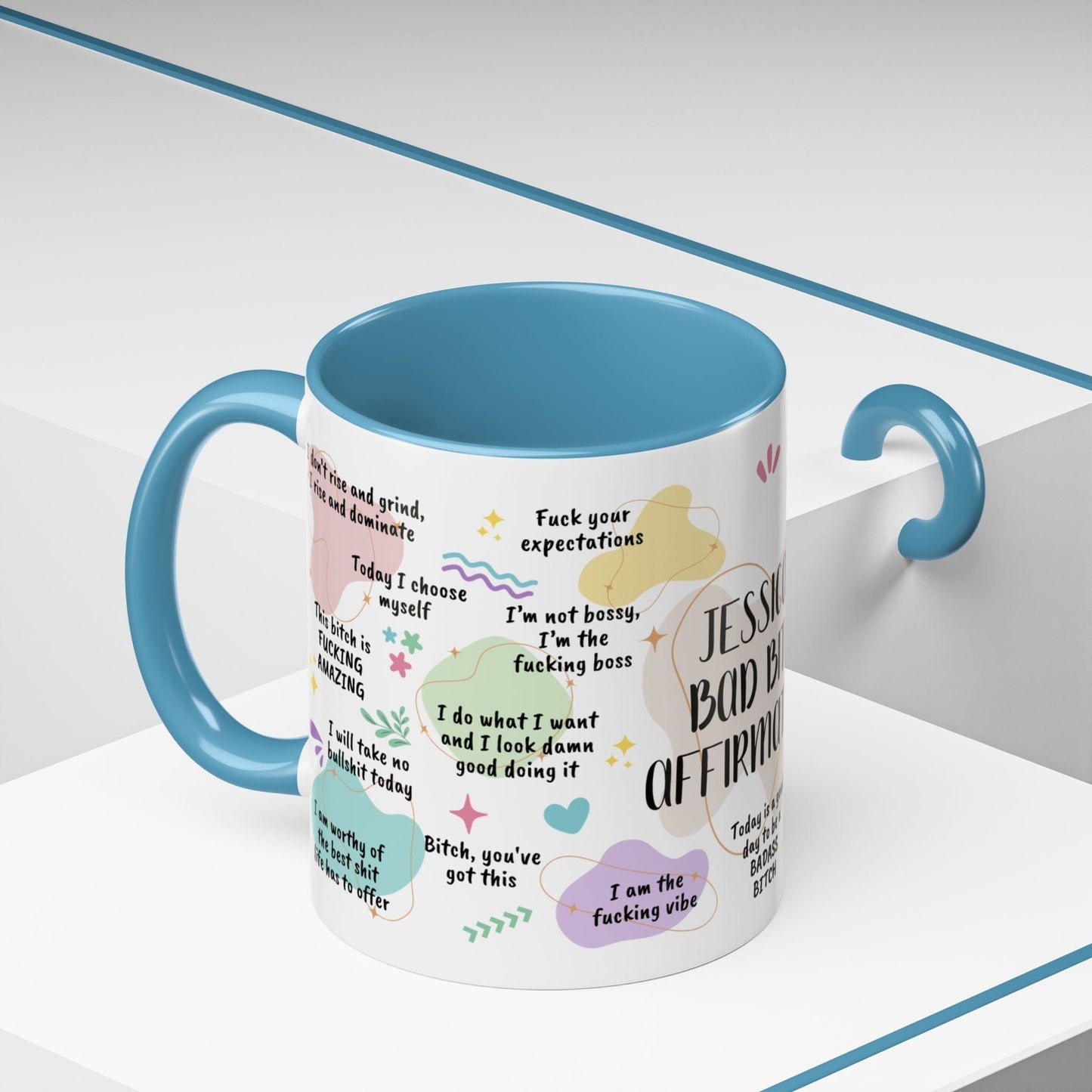 Personalized Bad Bitch Affirmations Mug