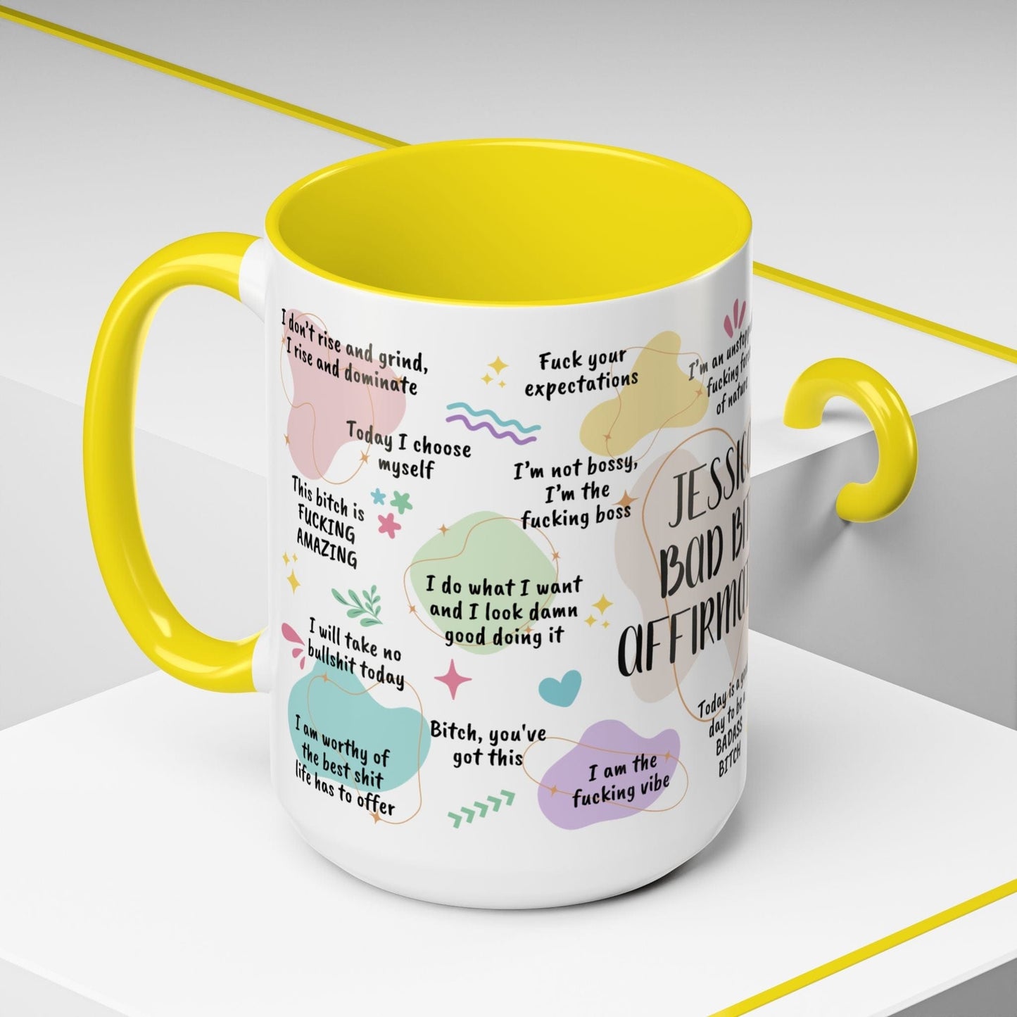 Personalized Bad Bitch Affirmations Mug