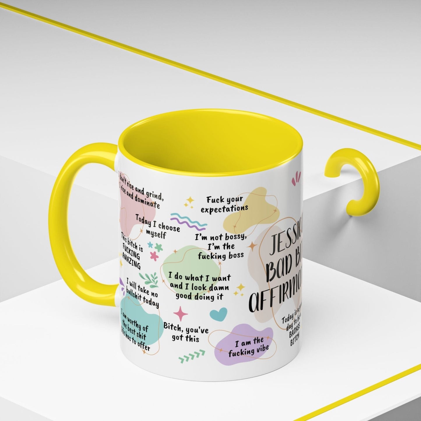 Personalized Bad Bitch Affirmations Mug