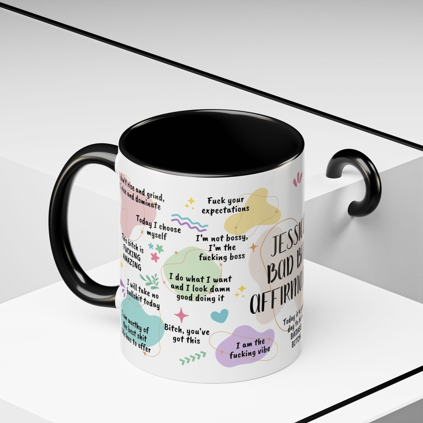 Personalized Bad Bitch Affirmations Mug