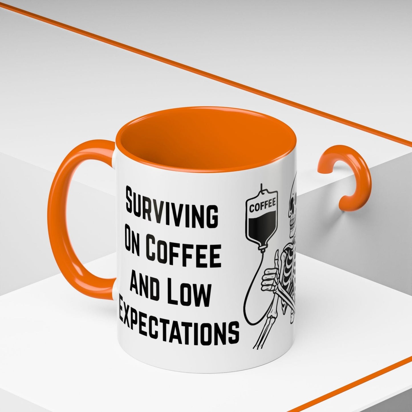 Surviving on Coffee & Low Expectations Mug