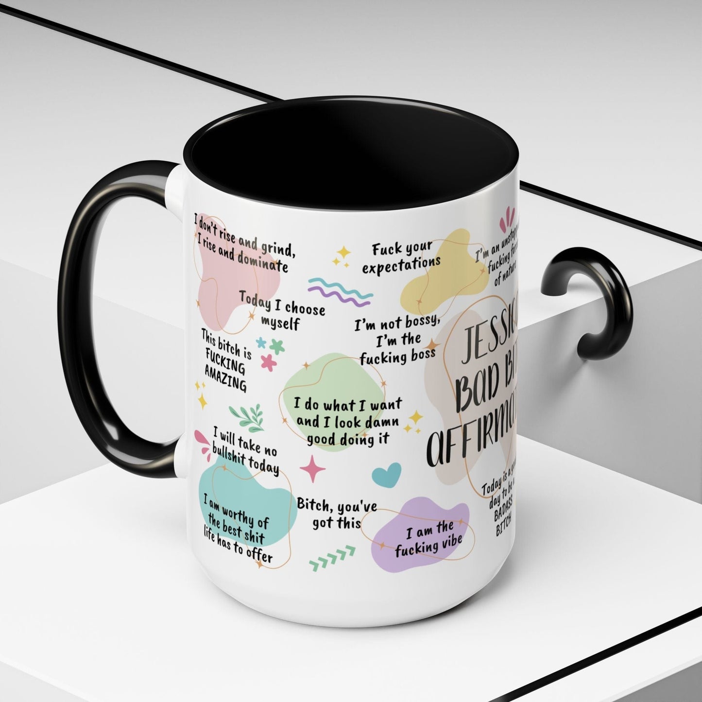 Personalized Bad Bitch Affirmations Mug