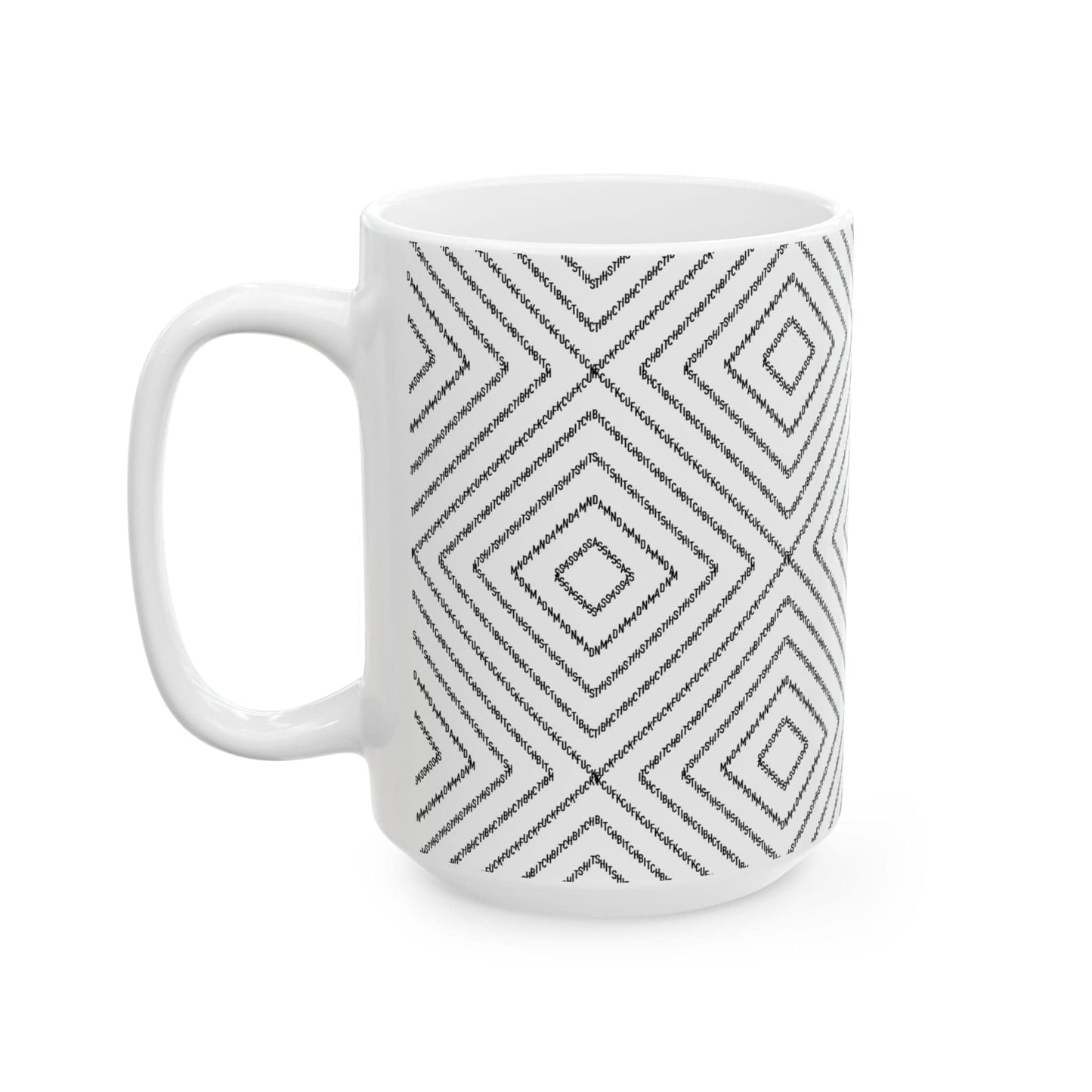 Subtle Profanity Pattern Mug