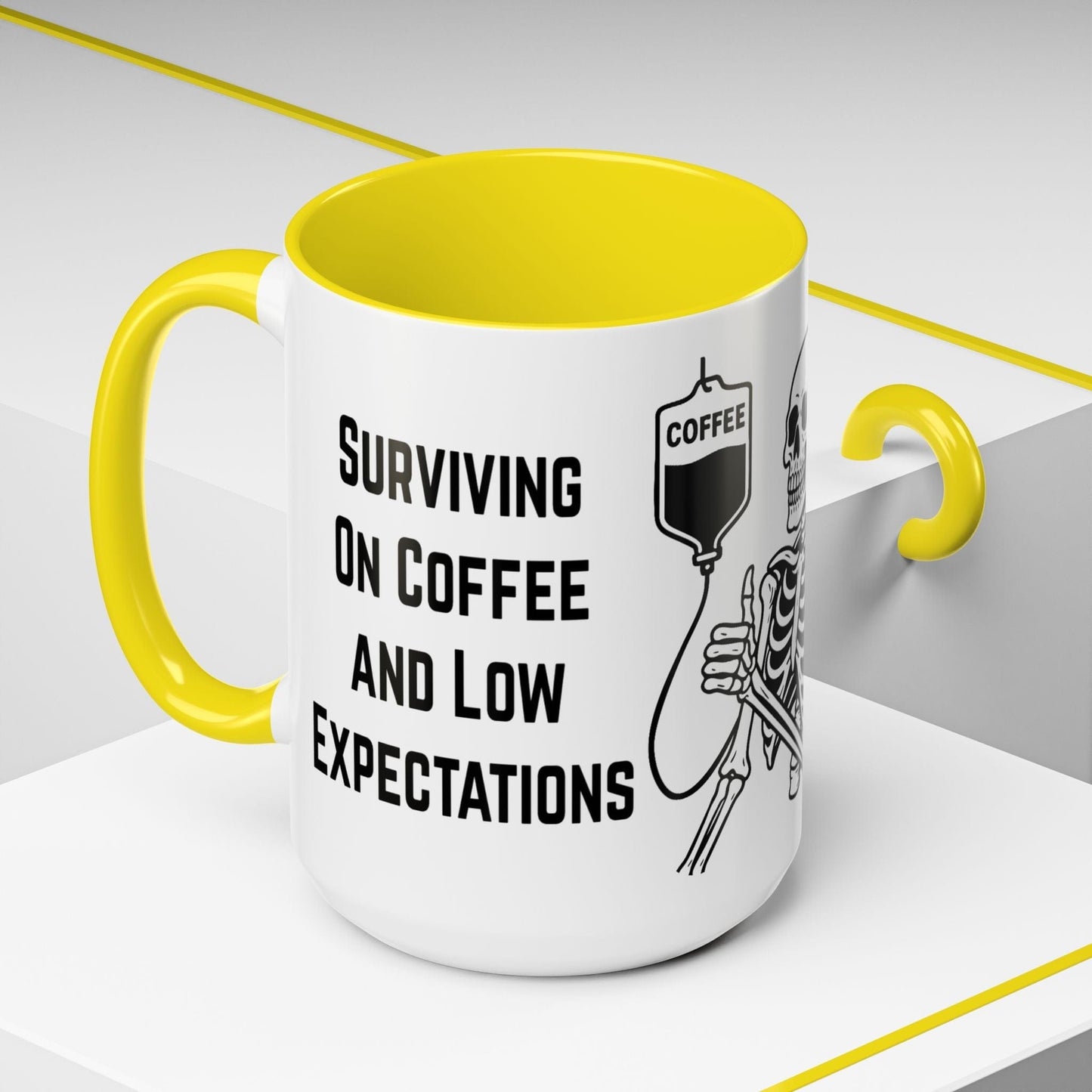 Surviving on Coffee & Low Expectations Mug