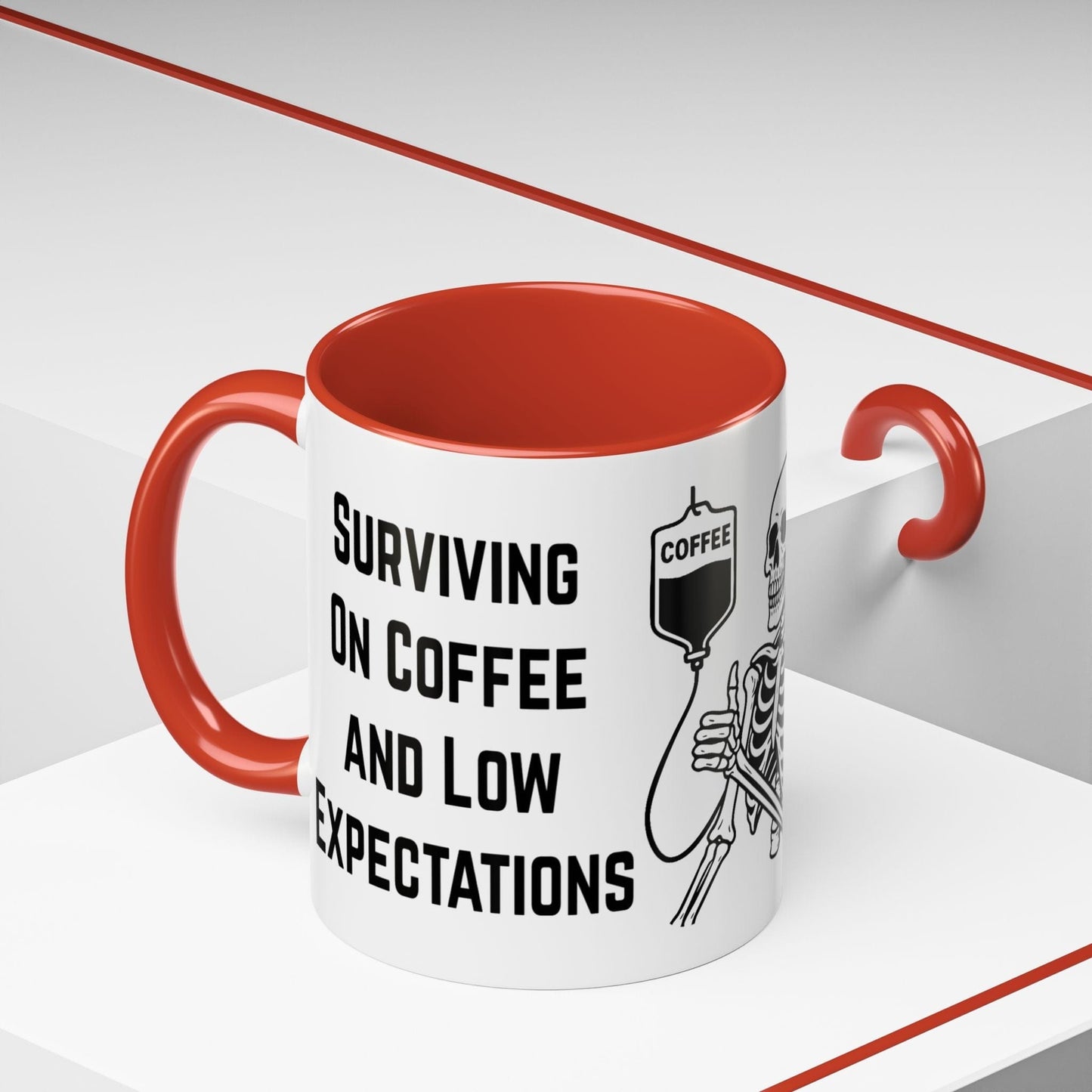 Surviving on Coffee & Low Expectations Mug