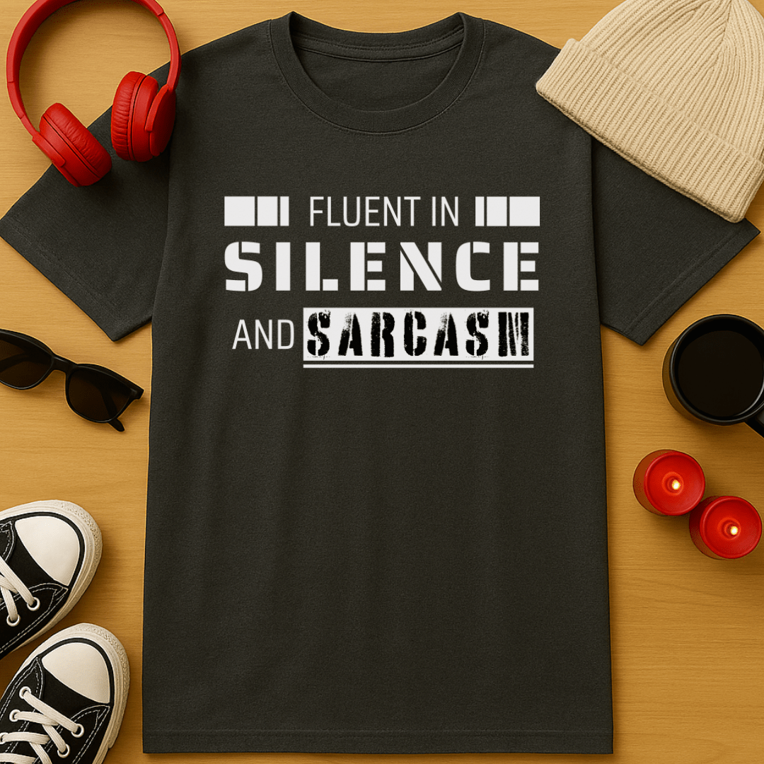 Fluent in Silence and Sarcasm T-Shirt