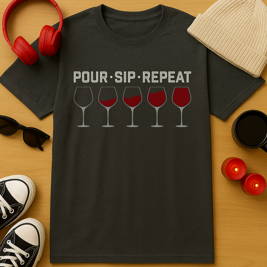 Pour. Sip. Repeat. T-Shirt