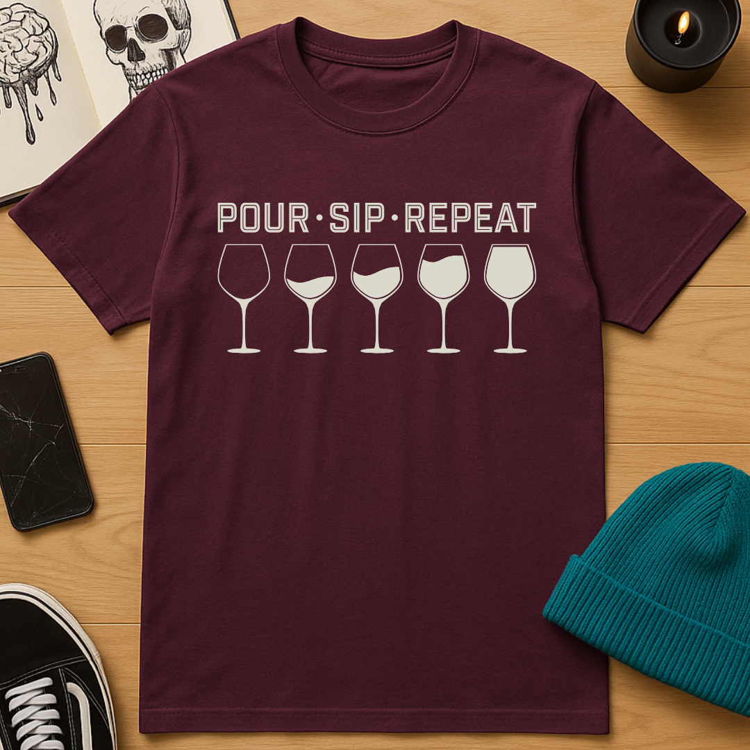 Pour. Sip. Repeat. T-Shirt