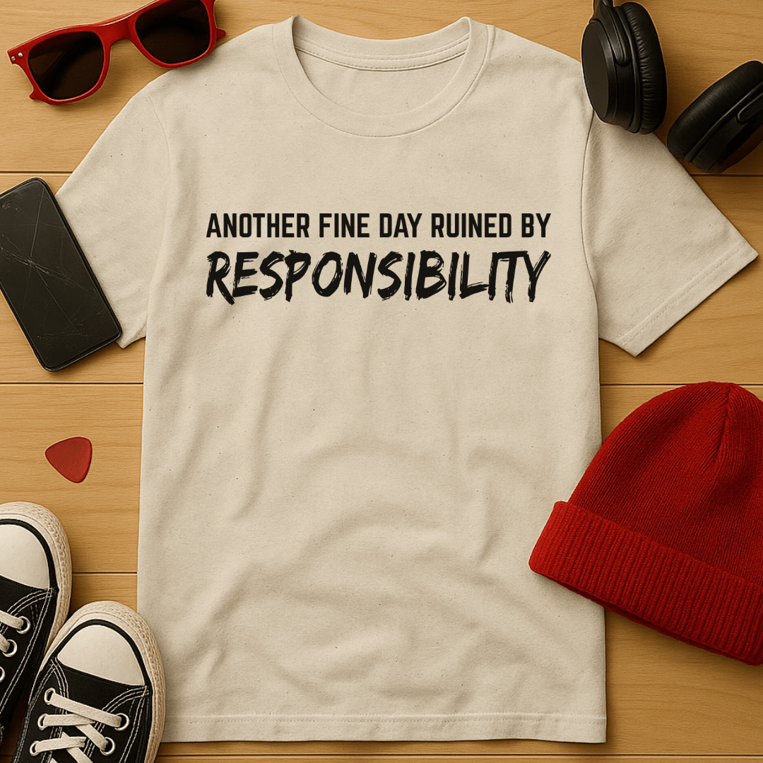 Another Fine Day Ruined By Responsibility T-Shirt