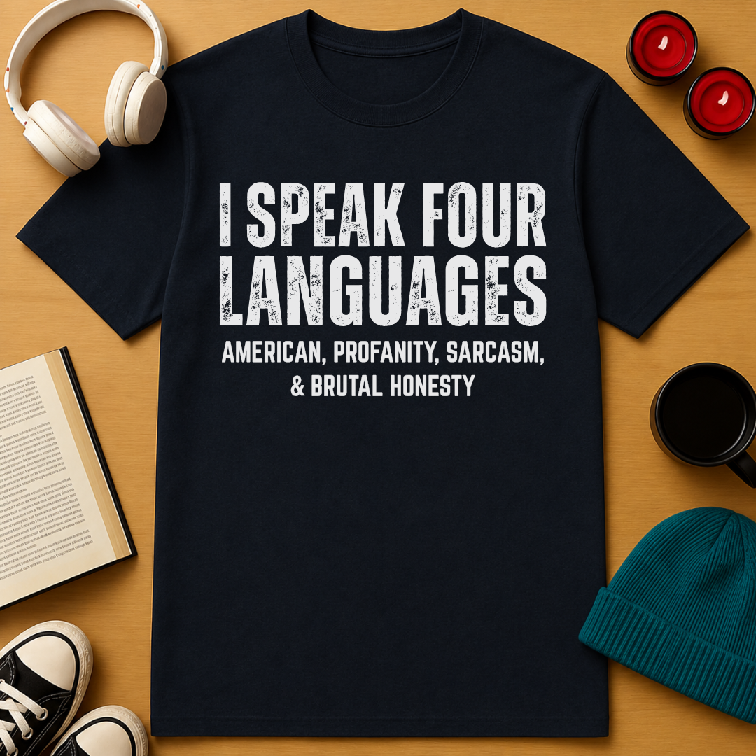 Four Languages USA T-Shirt