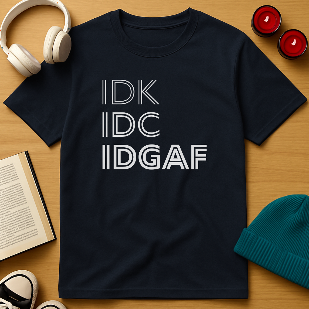 IDK, IDC, IDGAF T-Shirt
