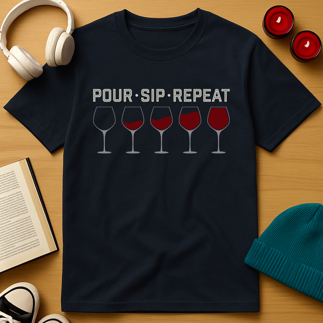 Pour. Sip. Repeat. T-Shirt