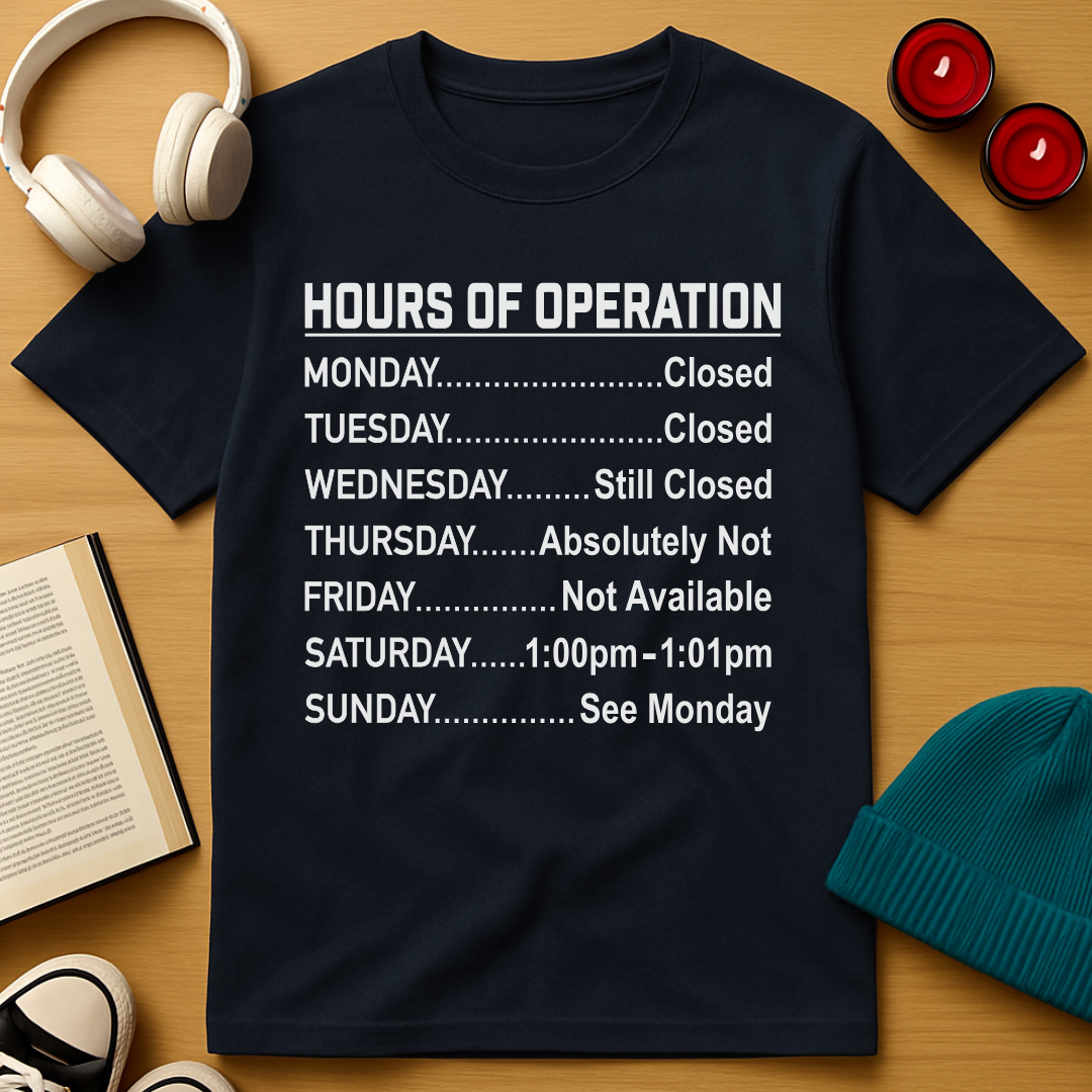 Hours of Operation T-Shirt
