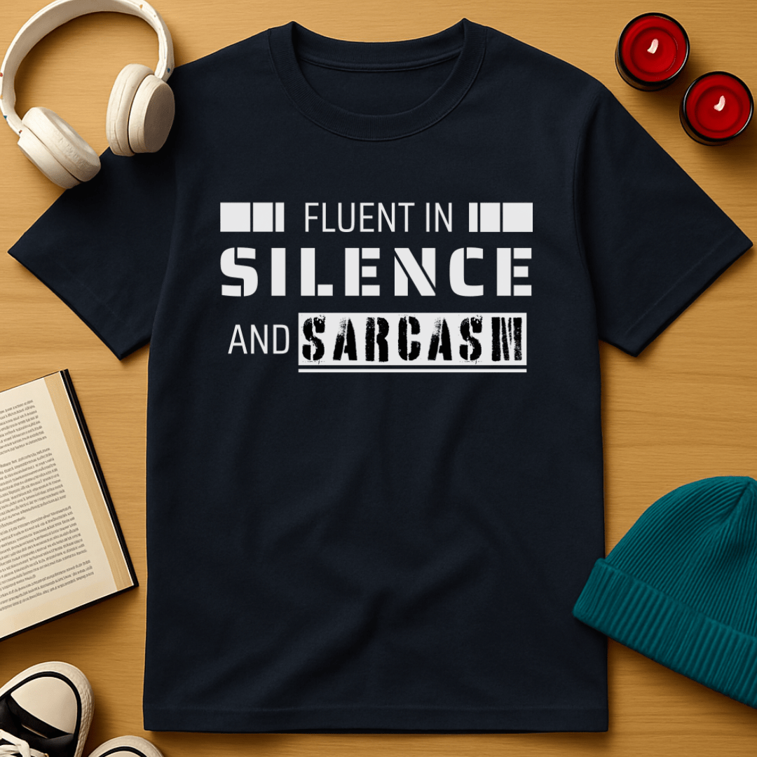Fluent in Silence and Sarcasm T-Shirt