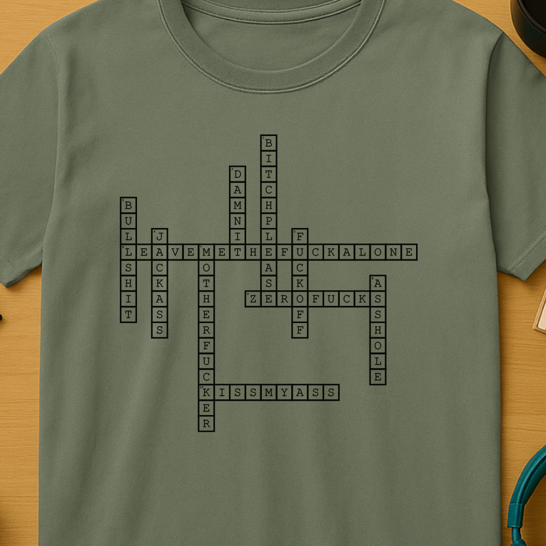 Cuss Word Crossword T-Shirt