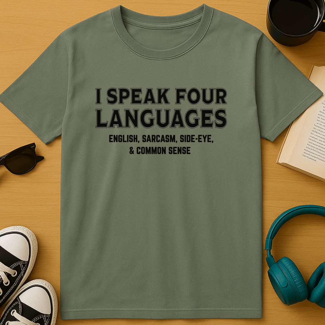 Four Languages: Sass & Shade T-Shirt