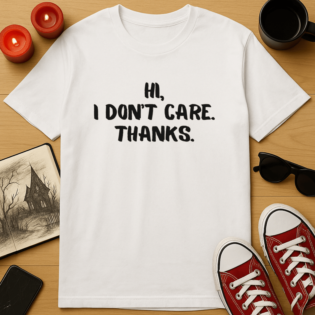 Hi, I Don't Care. Thanks T-Shirt