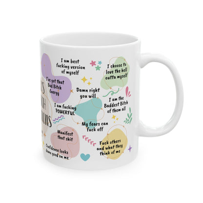Personalized Bad Bitch Affirmations Mug