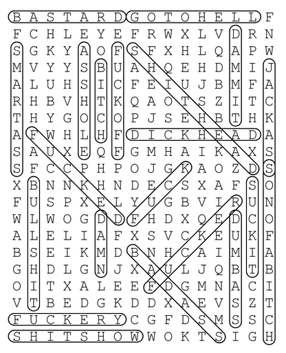 Swear Word Search T-Shirt