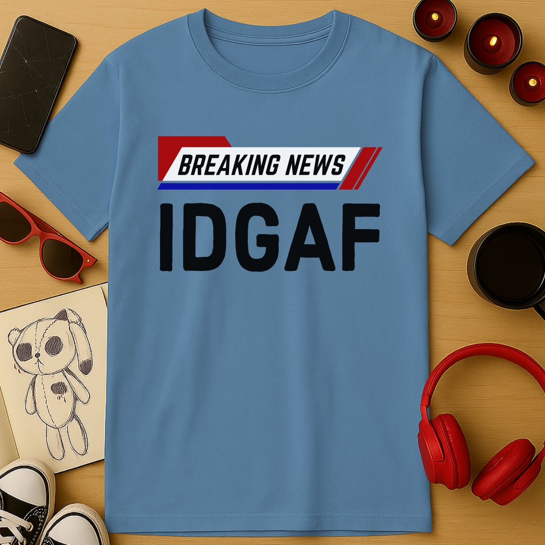 Breaking News: IDGAF T-Shirt