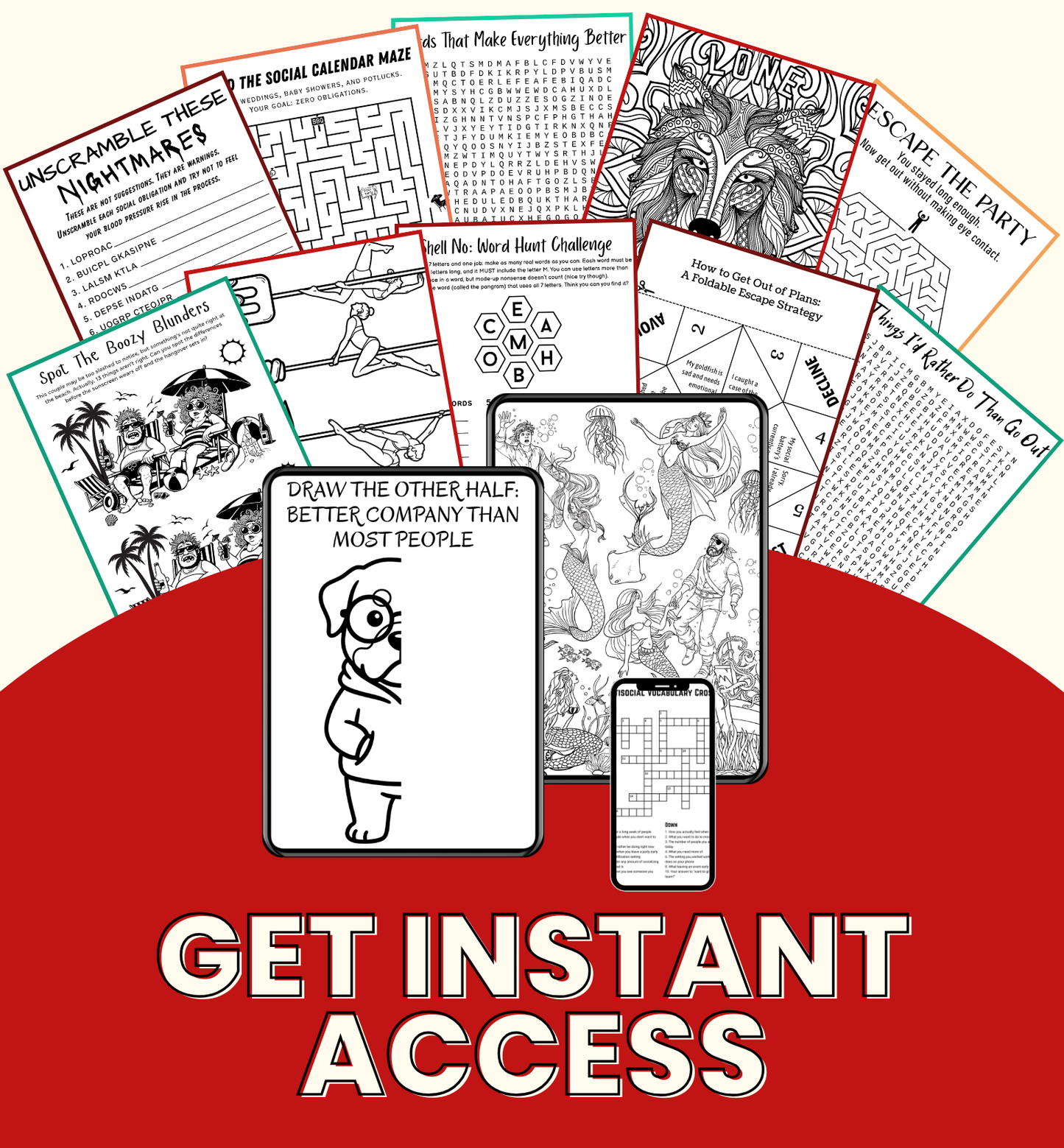 An Activity Book for People Who'd Rather Be Alone
