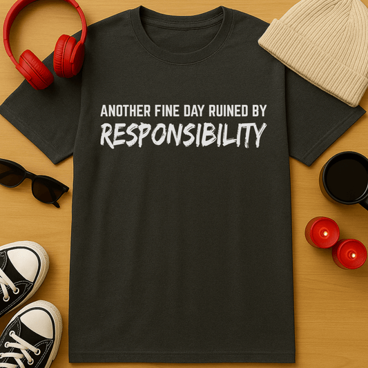 Another Fine Day Ruined By Responsibility T-Shirt