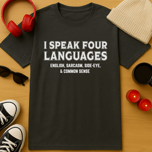 Four Languages: Sass & Shade T-Shirt