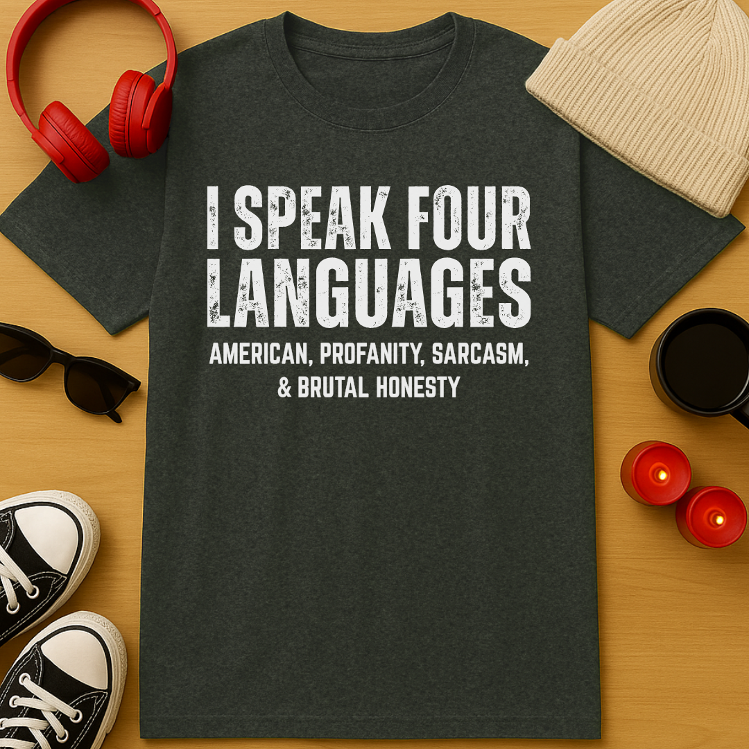 Four Languages USA T-Shirt