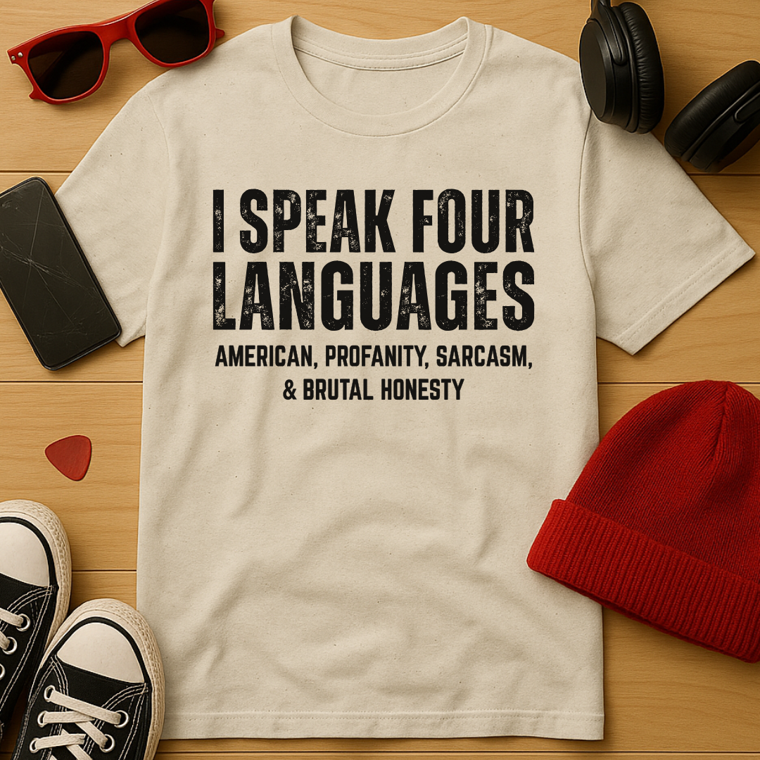 Four Languages USA T-Shirt