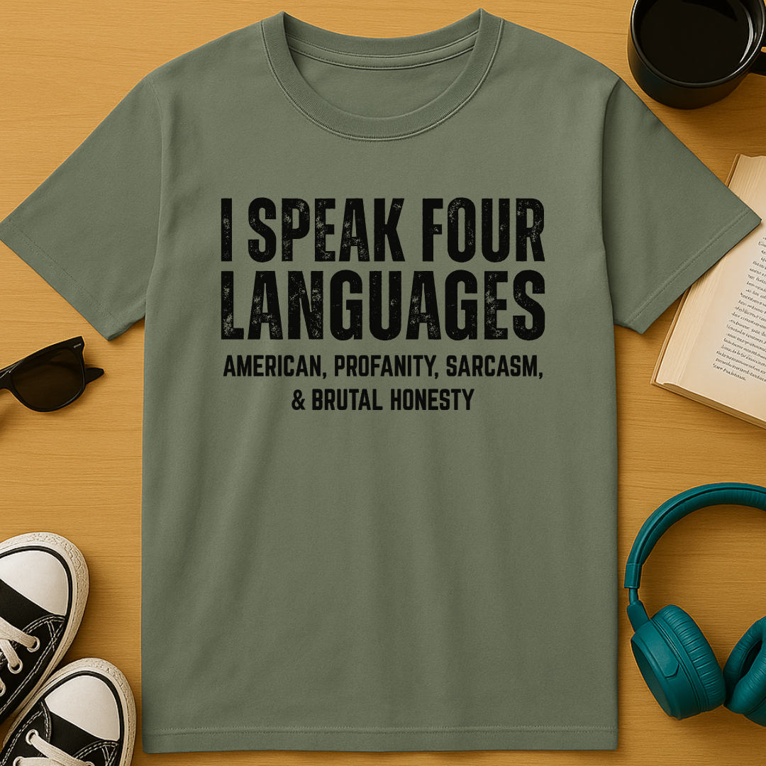 Four Languages USA T-Shirt