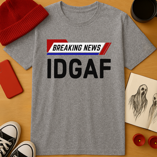 Breaking News: IDGAF T-Shirt