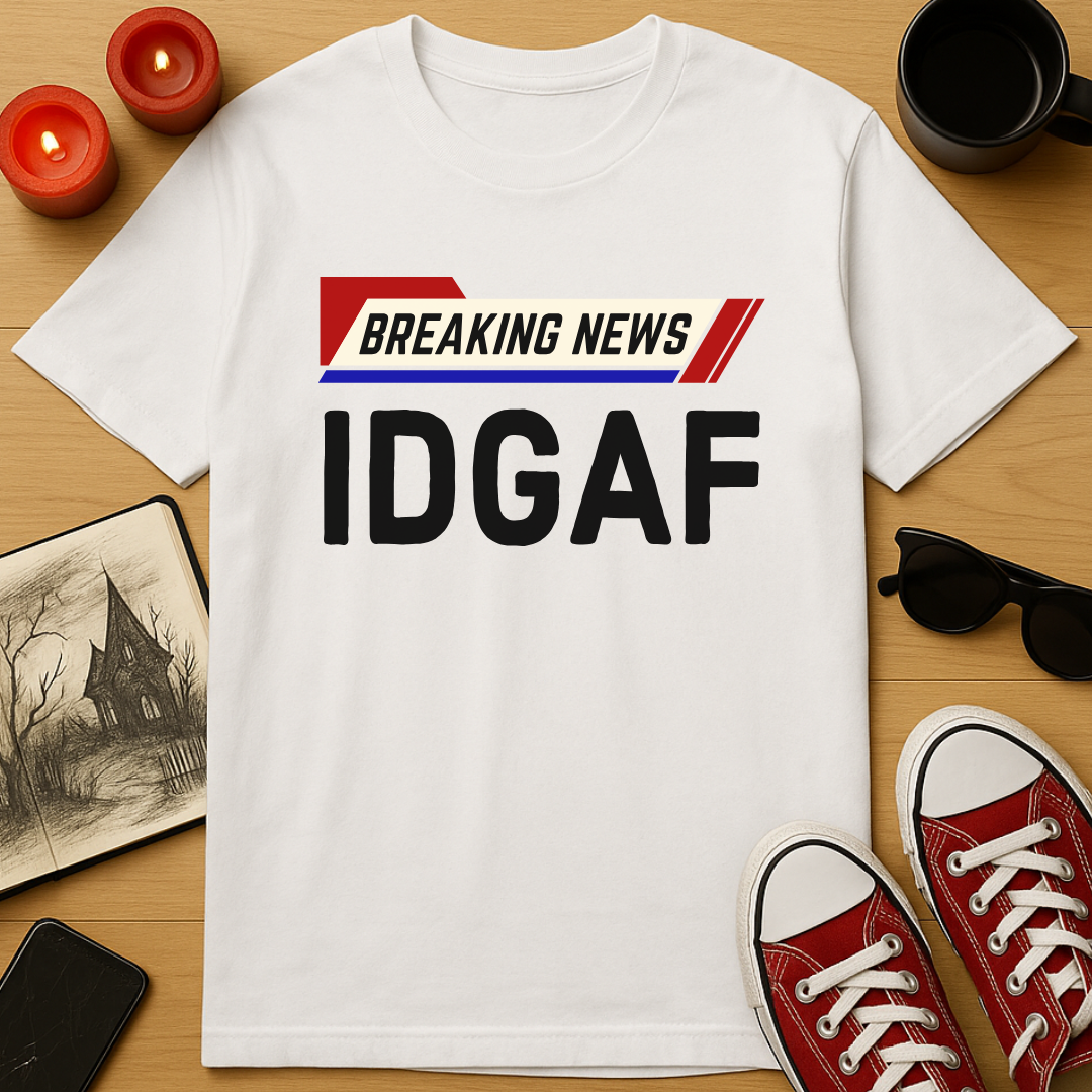 Breaking News: IDGAF T-Shirt