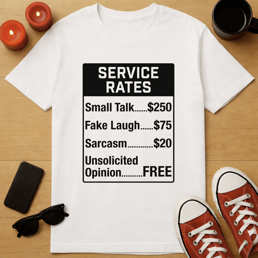 Service Rates T-Shirt