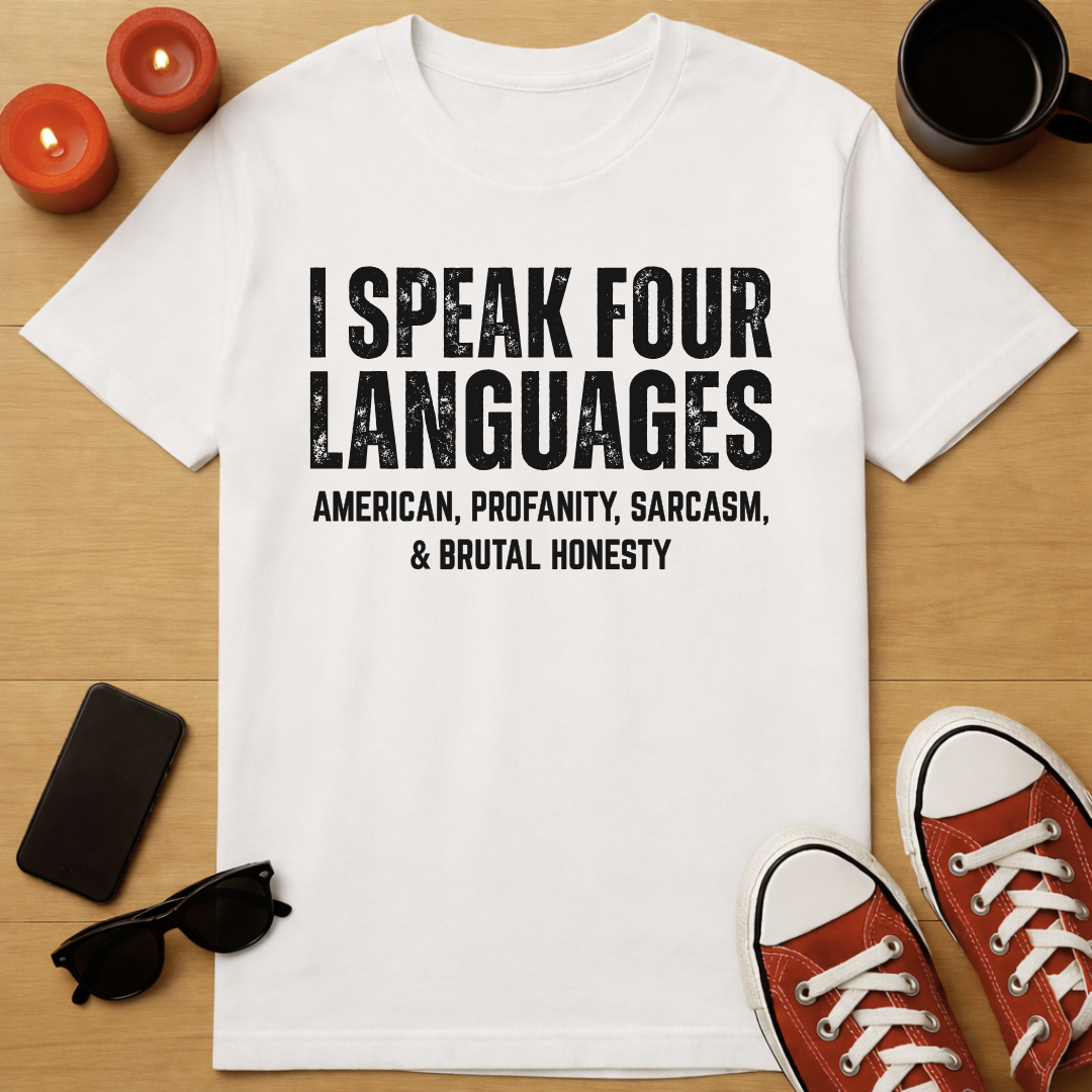 Four Languages USA T-Shirt